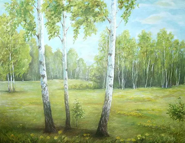 Stanisław Górski - birch forest