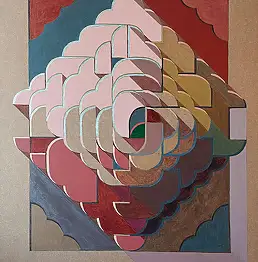 Marek Dzienkiewicz, Здание, Акрилова картина - плита, 72 x 96