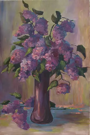 Teresa Mrugacz - A bouquet of lilacs