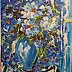 małgorzata machynia, Ein Blumenstrauß, Acrylgemälde - Leinwand, 75 x 115
