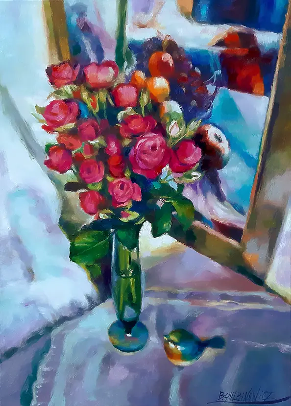 Barbara Gulbinowicz - Bukiet małych różyczek