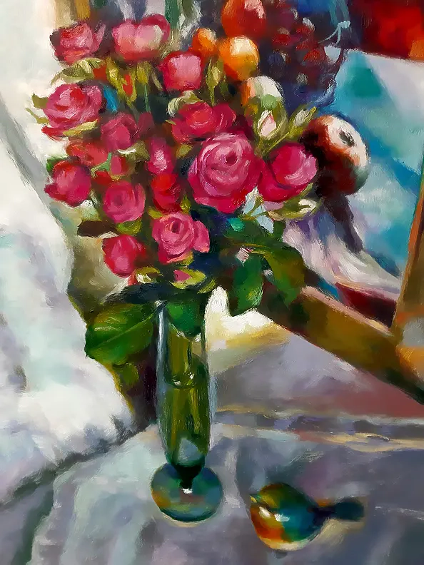 Barbara Gulbinowicz - Bukiet małych różyczek