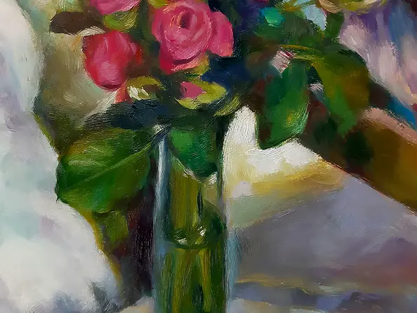 Barbara Gulbinowicz - Bukiet małych różyczek