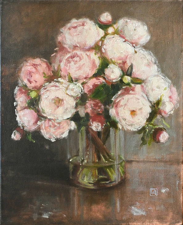 Agnieszka Długołęcka - Bouquet of peonies