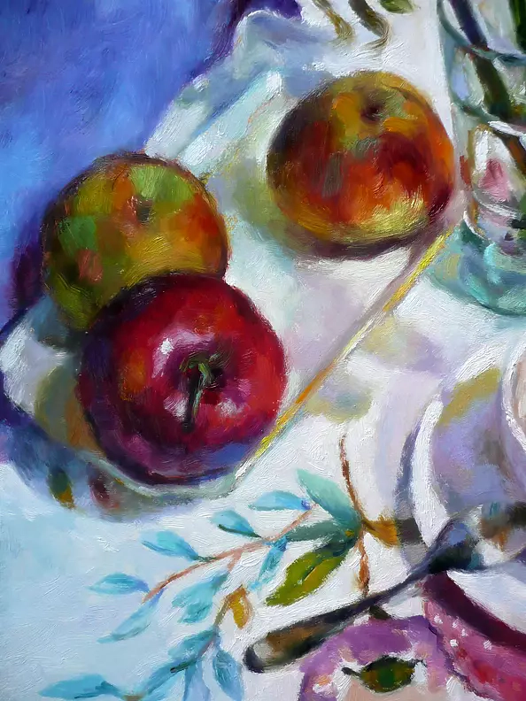 Barbara Gulbinowicz - Bouquet in a glass vase