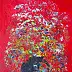Barbara Przyborowska, Bouquet with rowan, Acrylic painting - canvas, 40 x 60