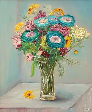 Jadwiga Rudnicka - Bouquet of camomile