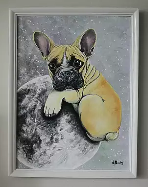Agnieszka Mantaj - Bulldog and the moon