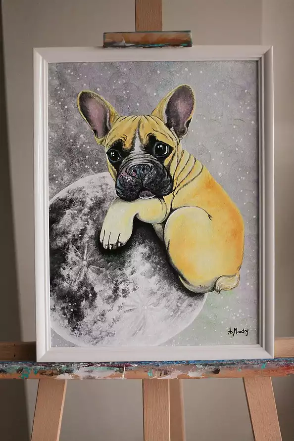Agnieszka Mantaj - Bulldog and the moon