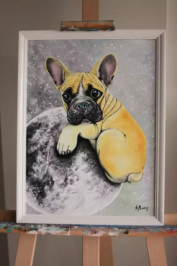 Agnieszka Mantaj - Bulldog and the moon