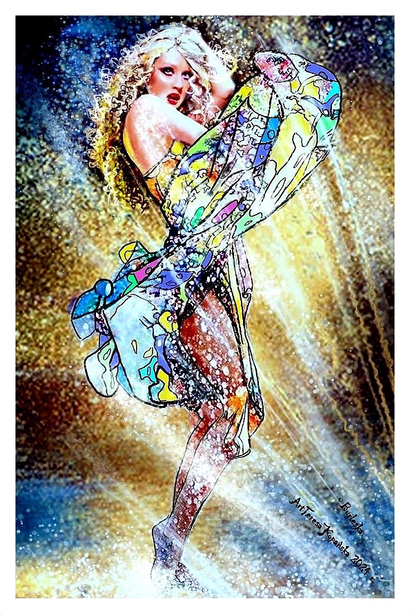 Teresa Kopańska - "Burlesque" - watercolor.