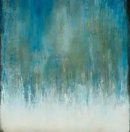 Łukasz Olek, Burnt Waters, Obraz akrylowy - płótno, 90 x 140
