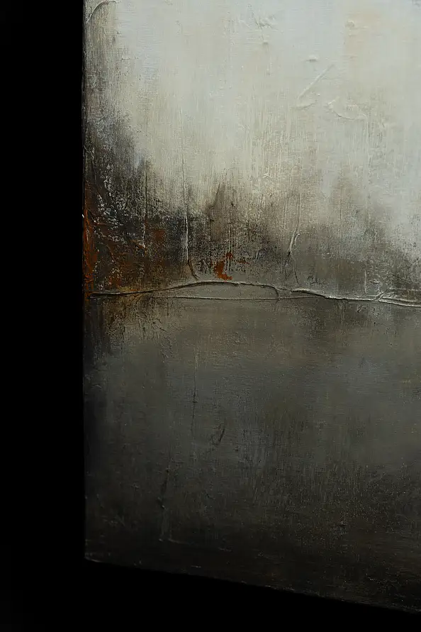 Łukasz Olek, Burnt Waters, Obraz akrylowy - płótno, 90 x 140