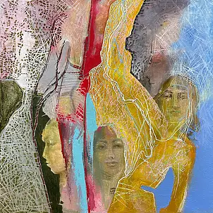 Anna Lupa Suchy, Ambre, Peinture à l'huile - toile, 50 x 50