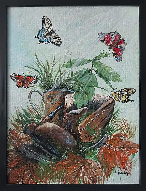 Agnieszka Mantaj, , Акрилова картина - плита, 30 x 40