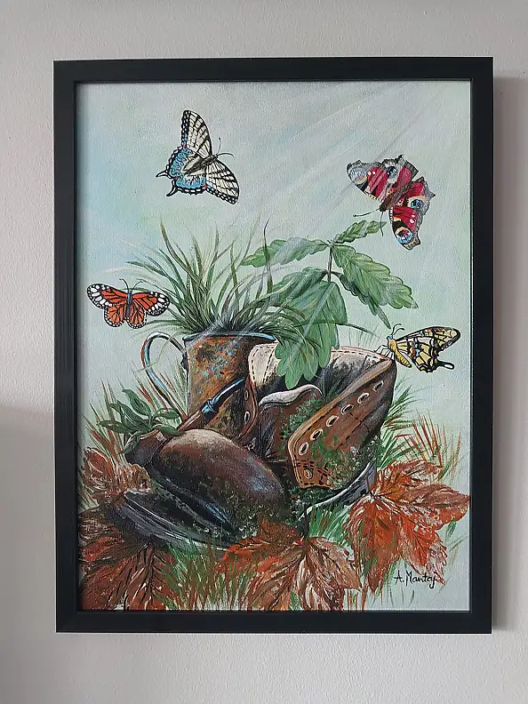 Agnieszka Mantaj, , Акрилова картина - плита, 30 x 40