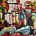 małgorzata machynia, Essere o non essere, Dipinto acrilico - tela, 100 x 150