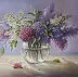 Lidia Olbrycht - Lilacs Flowers in a Vase