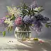 Lidia Olbrycht - Lillà - fiori in un vaso, natura morta