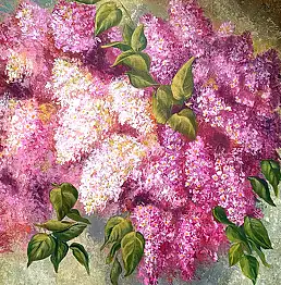 Małgosia Mutor Bar,  Апрельская сирень, Акрилова картина - холст, 40 x 50
