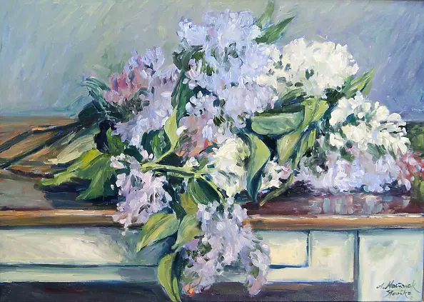Anna Macionek Stańko - Lilas sur la table II