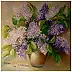 Grażyna Potocka - Lilacs oil painting 50cm-50cm