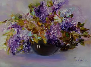 Anna Jabłońska - Lilacs in a vase