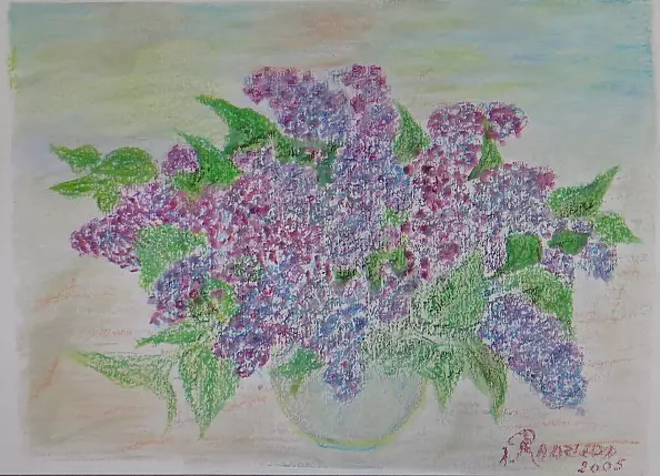 Antonina Radzięda - Bzy w wazonie