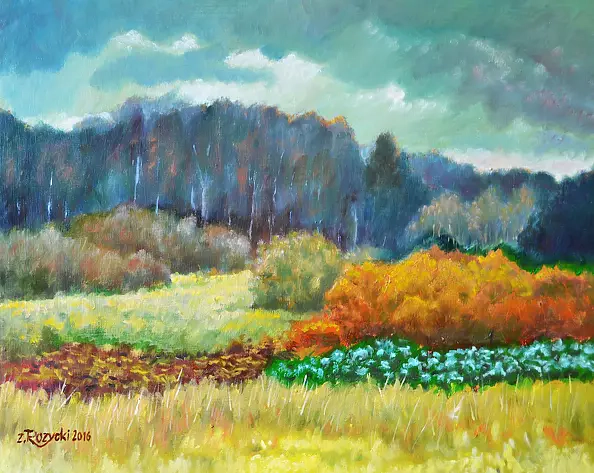 Zenon Różycki - CABBAGE FIELD IN OCTOBER