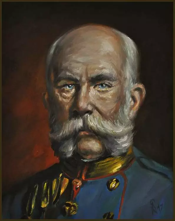 Damian Gierlach - CESARZ FRANCISZEK JÓZEF I obraz olejny portret GIERLACH