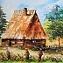 Radosław Popek - CHATA AND ULE oil painting 50x40 cm