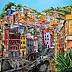 Radosław Popek - CINQUE TERRE - LIGURIA oil painting 100X80cm