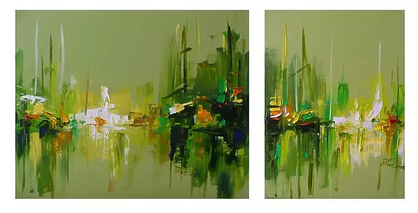 Dorota Łaz - KOMPOZYCJA W ZIELENIACH