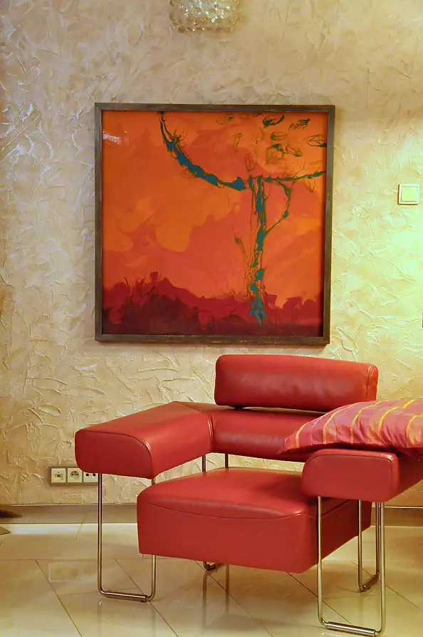 Beata Van Wijngaarden - COOL TREE HOT SUMMER resin 100x100