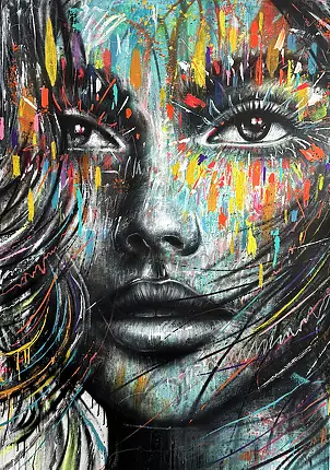 Szymon Hołubowski, , Acrylic painting, Mixed media - canvas, 100 x 140