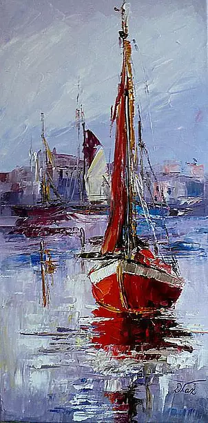 Dorota Łaz - RED SAILBOAT