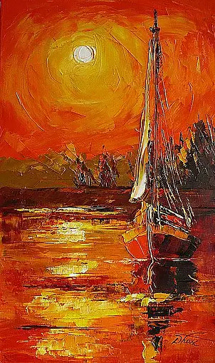 Dorota Łaz - RED SAILBOAT