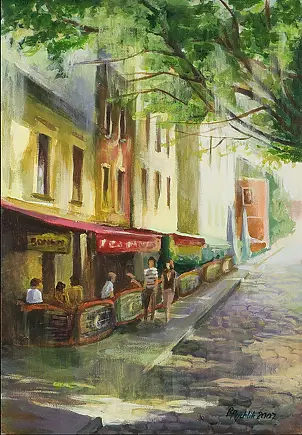 Renata Rychlik - Cafe at Wide Kazimierz in Krakow