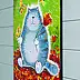 Olha Darchuk,  Cat in a flower paradise , Oil painting - canvas, 30 x 40