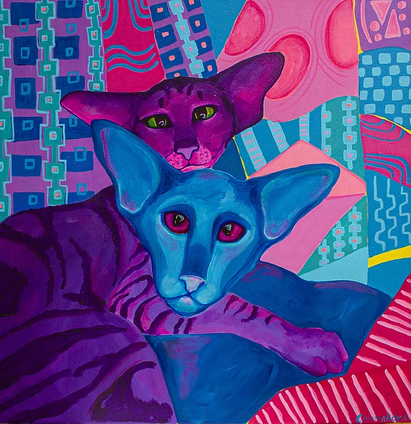 Oksana Chumakova - Cat tenderness