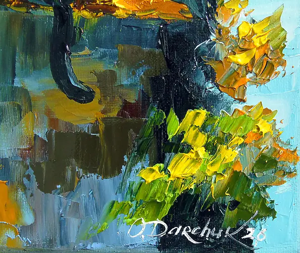 Olha Darchuk - Cats Watching the Sunset Together