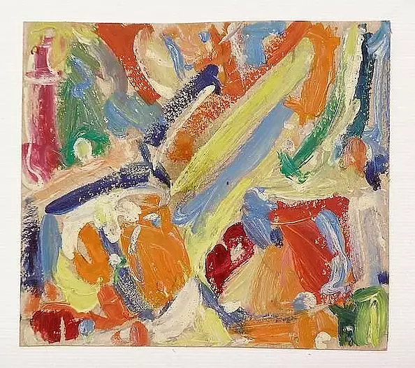 Eryk Maler - Onion and Apple - Haloimpressionism, 1988