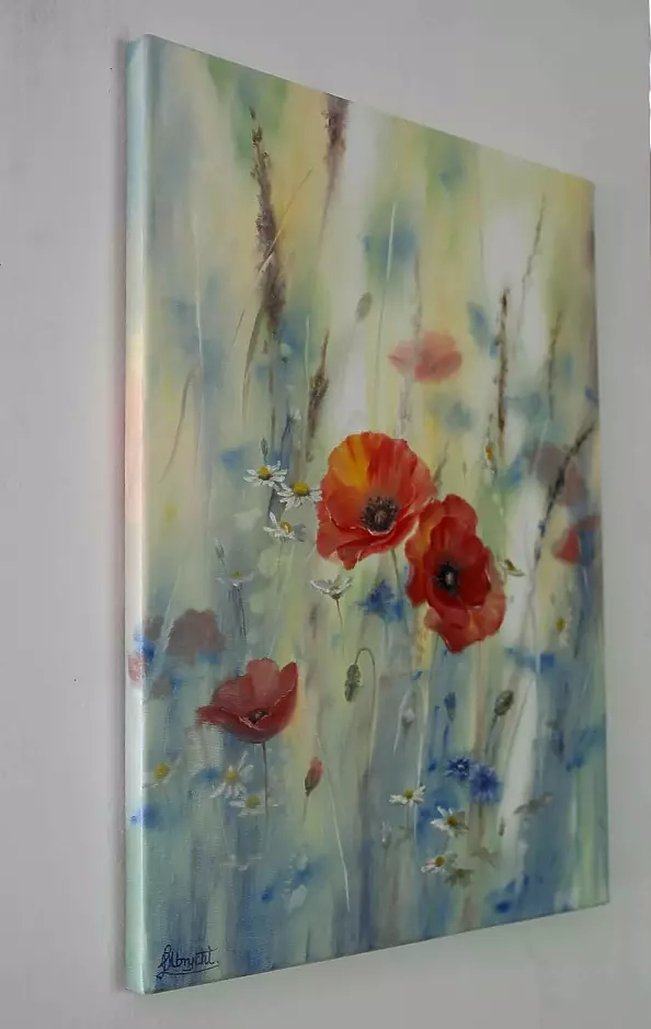 Lidia Olbrycht - cornflowers and poppies