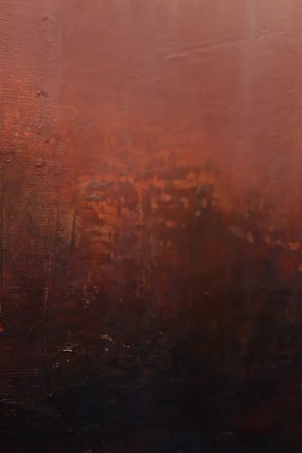 Łukasz Olek, Chasing Footsteps, Acrylic painting - canvas, 80 x 200