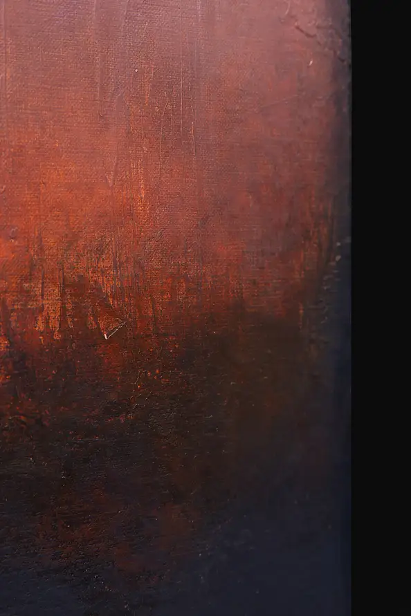 Łukasz Olek, Chasing Footsteps, Acrylic painting - canvas, 80 x 200