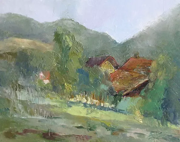 Anna Wąsikiewicz - Chatki w Gorcach 