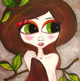 Monika Kołcz, Cherryl, Масляная картина - холст, 50 x 60