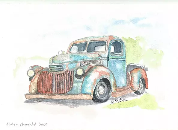 Bożena Ronowska - Chevrolet 3100 z 1946 r.