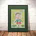 Anna Skowronek - The boy, hand-painted illustration for children