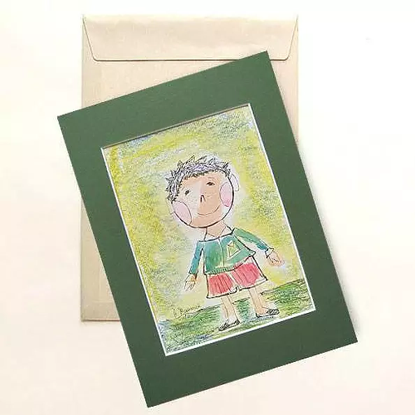 Anna Skowronek - The boy, hand-painted illustration for children